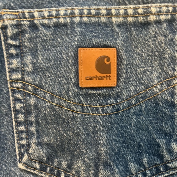 Carhartt Men's Straight Leg Relaxed Fit Blue Jeans Size 36x30 - Picture 6 of 6